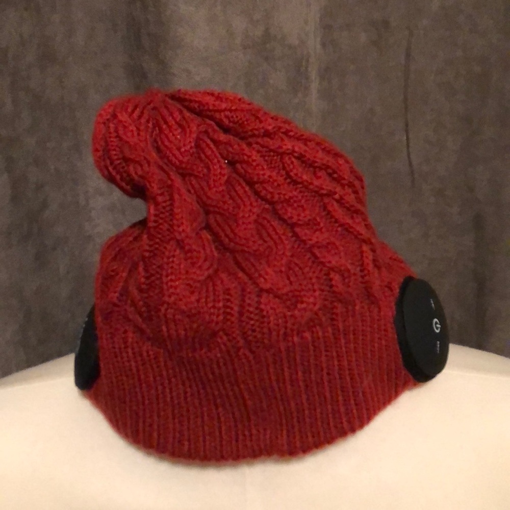 UGO wearable wireless headphones in a hat
